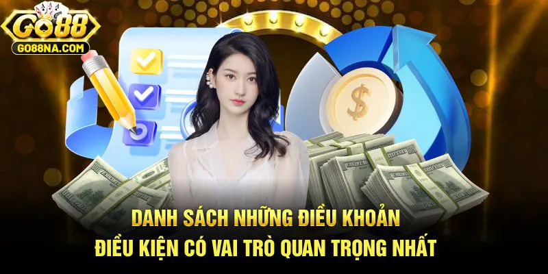 Danh sách những điều khoản điều kiện có vai trò quan trọng nhất