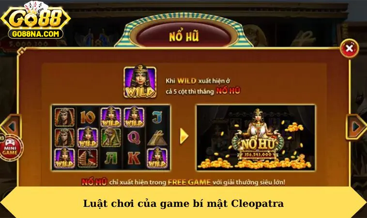 Luật chơi của game bí mật Cleopatra